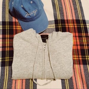 J. Crew collection Italian cashmere hoodie.